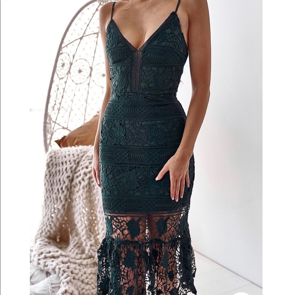 TWO SISTERS THE LABEL ESTELLE DRESS - EMERALD